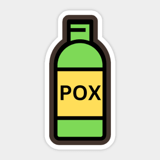 Pox Bottle Sticker